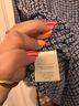 Joie 100% Silk Floral Blue Long Sleeve Blouse Size M - photo 4