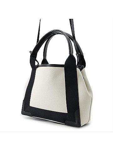 Balenciaga Balenciaga handbag Navy Cabas XS 390346 BALENCIAGA black white (view 2)