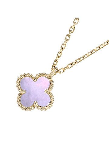 Van Cleef & Arpels Van Cleef & Arpels Sweet Alhambra Pendant Necklace, Mother of Pearl, 18K Yellow Gold (VCARF69100) (view 1)