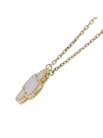 Van Cleef & Arpels Van Cleef & Arpels Alhambra Necklace Pendant Mother of Pearl 18K Yellow Gold VCARA45900 (view 2)