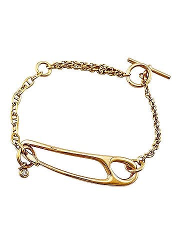 Hermès Hermes Chaine d'Ancre Bracelet, 18K Pink Gold, Diamond, Women's, HERMES, Pre-owned (view 1)