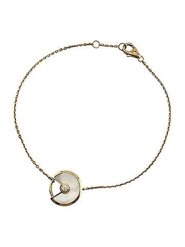 Cartier Cartier Amulette Bracelet, 18K Yellow Gold, Diamonds, Mother-of-Pearl, Women's, CARTIER, Pre-owned (view 1)
