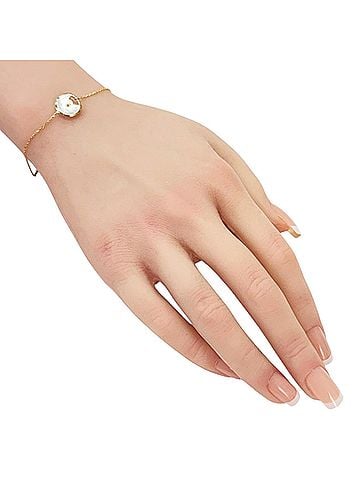 Cartier Cartier Amulette Bracelet, 18K Yellow Gold, Diamonds, Mother-of-Pearl, Women's, CARTIER, Pre-owned (view 2)