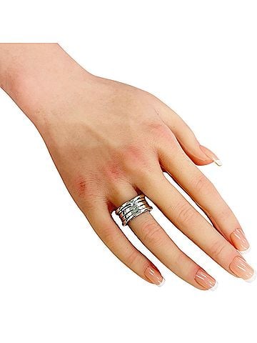 Bvlgari Bvlgari Bulgari B-zero.1 4-band ring, 1, 18K white gold, women's, pre-owned. (view 2)