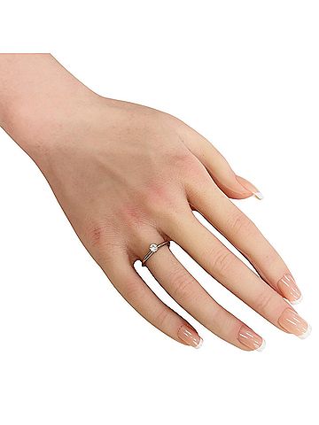 Tiffany & Co. Tiffany & Co. Solitaire Ring, 1 Pt950 Platinum, 0.19ct Diamond, Women's, Pre-owned. (view 2)