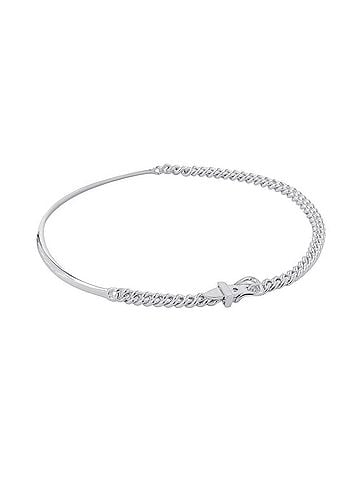 Hermès Hermes Necklace Boucles Sellier Inflexible SV925 Silver Size PM 44 HERMES (view 1)