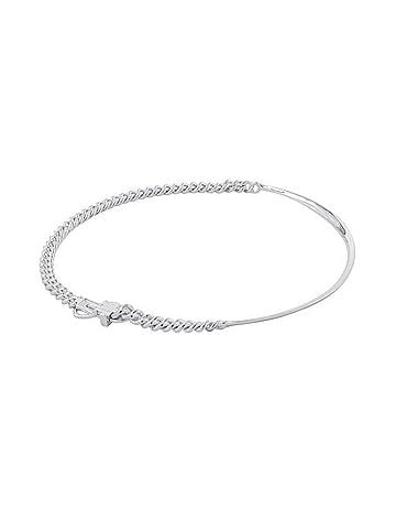 Hermès Hermes Necklace Boucles Sellier Inflexible SV925 Silver Size PM 44 HERMES (view 2)