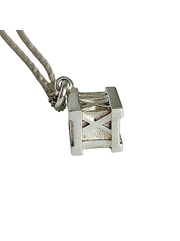 Tiffany & Co. TIFFANY&Co. Tiffany Atlas Cube Chain Pendant Necklace, SV925 Silver, Women's Accessory (view 2)