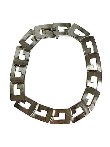 Gucci GUCCI Vintage 925 G Logo Link Bracelet, Silver, Men's & Women's (view 1)