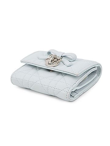 Christian Dior Christian Dior Tri-fold Wallet Cannage My Hibiscus L-Zip Lambskin S2608PUQA Women's WALLET (view 2)