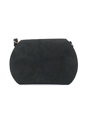 Hermès Hermes shoulder handbag, suede, black, with "?W" stamp, made in 1993, gold hardware. (view 2)
