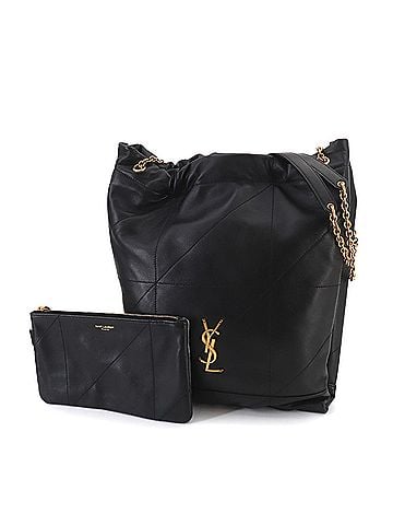 Saint Laurent Saint Laurent Jamie Shoulder Handbag, Leather, Black, 781666, Gold Hardware, Pochon Bag (view 2)