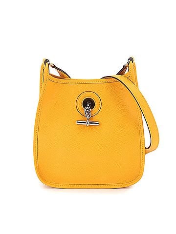 Hermès Hermes Vespa TPM Shoulder Handbag, Epsom Leather, Jaune, ?H Stamp, Silver Hardware. (view 1)