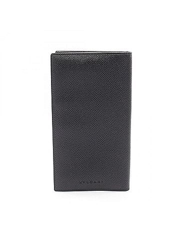 Bvlgari Bulgari BVLGARI Classico Bi-fold Long Wallet, Leather, Men's, Black, 20308 (view 1)