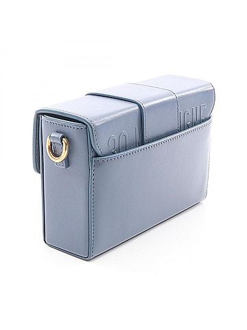Christian Dior Christian Dior Dior 30 Montaigne Shoulder Bag Handbag Leather Women's Blue (view 2)