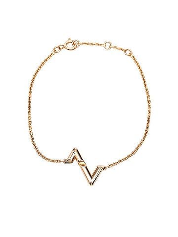Louis Vuitton Louis Vuitton LV Vault Upside Down Bracelet Q95977 18KPG Pink Gold Au750 Women's LOUIS VUITTON (view 2)