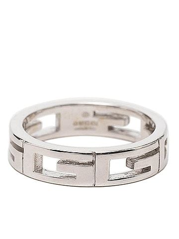 Gucci Gucci G-logo ring, 18KWG white gold 750, women's. (view 1)