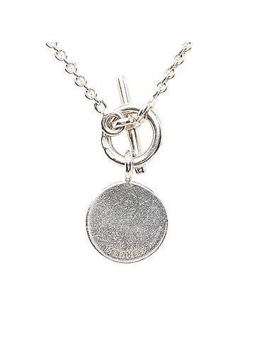 Hermès Hermes Sellier Chain Pendant Necklace, SV925 Silver, Women's. (view 2)