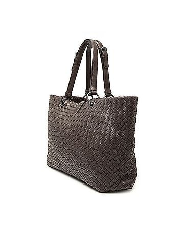 Bottega Veneta Bottega Veneta Intrecciato Tote Bag Handbag Brown Leather Women's BOTTEGAVENETA (view 2)