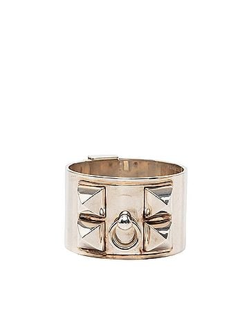 Hermès Hermes Collier de Chien GM Bracelet Bangle Size LG SV925 Silver Women's HERMES (view 1)