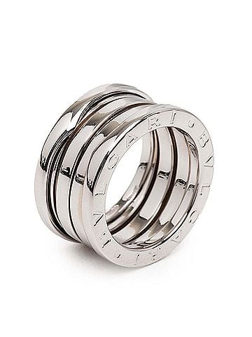 Bvlgari Bulgari B.zero1 Ring, Size #47, 18KWG White Gold 750, Women's, BVLGARI (view 1)