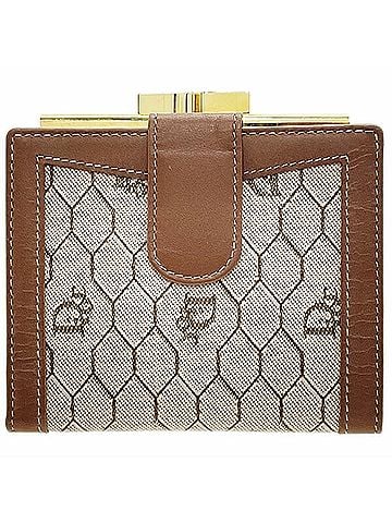 Christian Dior Christian Dior Wallet, PVC Leather, Beige/Brown, Vintage, Bi-fold Compact, C.Dior MM-16835 (view 1)