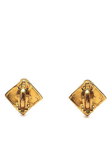 Chanel Chanel Vintage Coco Mark Earrings, Gold Plated, Women's CHANEL (view 2)