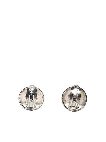 Chanel Chanel Coco Mark Earrings, Silver and Gold Metal Plated, Women's CHANEL (view 2)