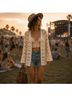 Sau Lee 100% Cotton White Ivory Cardigan Size 2 - photo 12