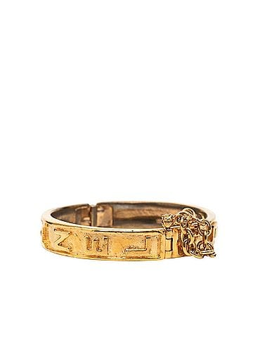 Chanel Chanel Vintage Logo Bangle Gold Plated Women's CHANEL (view 1)