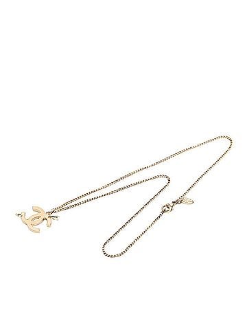 Chanel Chanel Coco Mark Arrow Motif Necklace, Gold Beige Plated, Women's CHANEL (view 1)