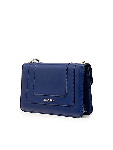 Bvlgari Bulgari Serpenti Forever Chain Shoulder Bag, Blue Leather, Women's BVLGARI (view 2)