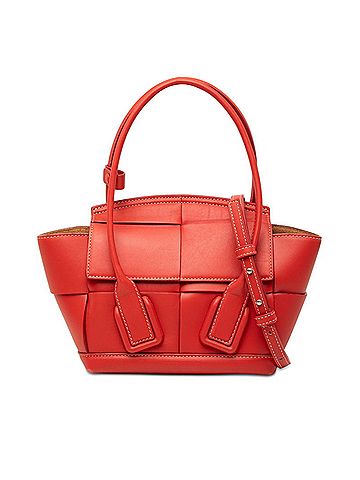 Bottega Veneta Bottega Veneta Maxi Intrecciato Mini The Arco Handbag Shoulder Bag 2-Way Red Leather Women's BOTTEGAVENETA (view 1)