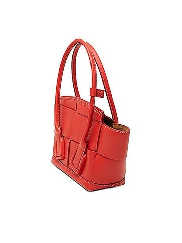 Bottega Veneta Bottega Veneta Maxi Intrecciato Mini The Arco Handbag Shoulder Bag 2-Way Red Leather Women's BOTTEGAVENETA (view 2)