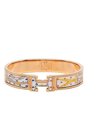 Hermès Hermes Click H GM Brides de Gala Love Enamel Bracelet Bangle Gold Plated Women's HERMES (view 1)