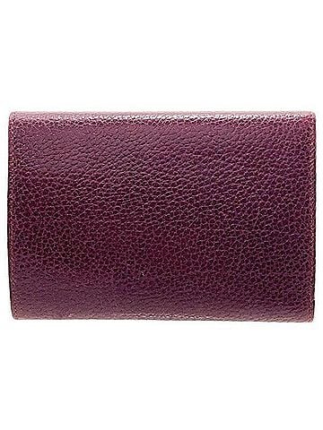 Cartier Cartier Must Line Tri-fold Wallet, Leather, Bordeaux, 2C L-shaped, Medium Compact, Women's, NN-17379 (view 2)