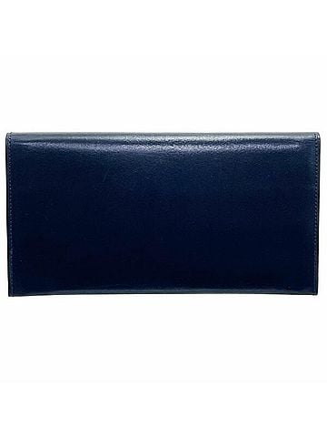 Yves Saint Laurent Yves Saint Laurent Bi-fold Long Wallet, Leather, Navy Blue, YVES SAINT LAURENT Wallet for Men, YSL AA-16809 (view 2)