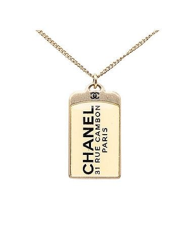 Chanel Chanel Coco Mark 31 RUE CAMBON Le Cambon Chain Pendant Necklace 07C Stamp Gold Plated Women's CHANEL (view 1)