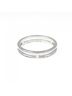 Hermès 100% 18k White Gold White Hermes Ariane Ring One size - photo 2