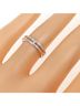 Hermès 100% 18k White Gold White Hermes Ariane Ring One size - photo 4