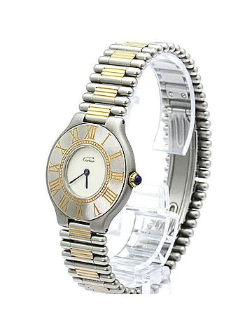 Cartier CARTIER Must 21 Gold Plated Steel Quartz Unisex Watch W10050F4 (view 2)