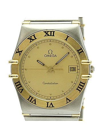 Omega OMEGA Constellation 18K Gold Steel Quartz Mens Watch 396.1070 Polished (view 1)