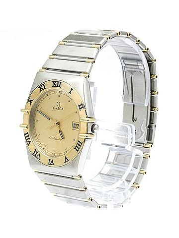 Omega OMEGA Constellation 18K Gold Steel Quartz Mens Watch 396.1070 Polished (view 2)
