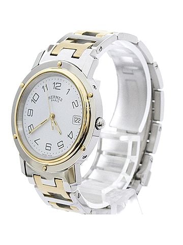 Hermès HERMES Clipper Gold Plated Steel Quartz Mens Watch CL6.720 Polished (view 2)