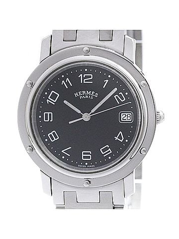 Hermès HERMES Clipper Stainless Steel Quartz Mens Watch CL6.710 Polished (view 1)