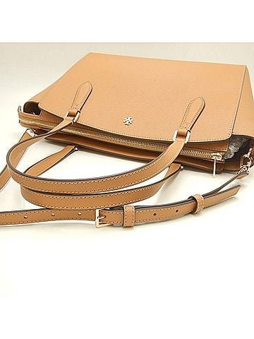 Tory Burch Tory Burch Emerson Tote Bag 64190 Leather Camel Women's /253889 (view 2)