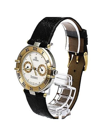 Omega OMEGA Constellation 18K Gold Steel Quartz Mens Watch 198.0145 Polished (view 2)