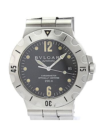 Bvlgari BVLGARI Diagono Scuba Steel Automatic Mens Watch SD38S Polished (view 1)