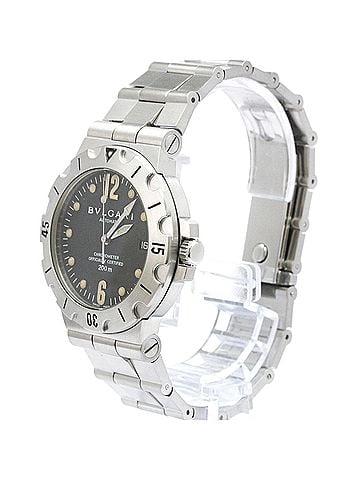 Bvlgari BVLGARI Diagono Scuba Steel Automatic Mens Watch SD38S Polished (view 2)
