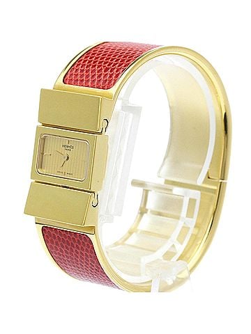 Hermès HERMES Loque Gold Plated Quartz Ladies Watch LO1.201 (view 2)